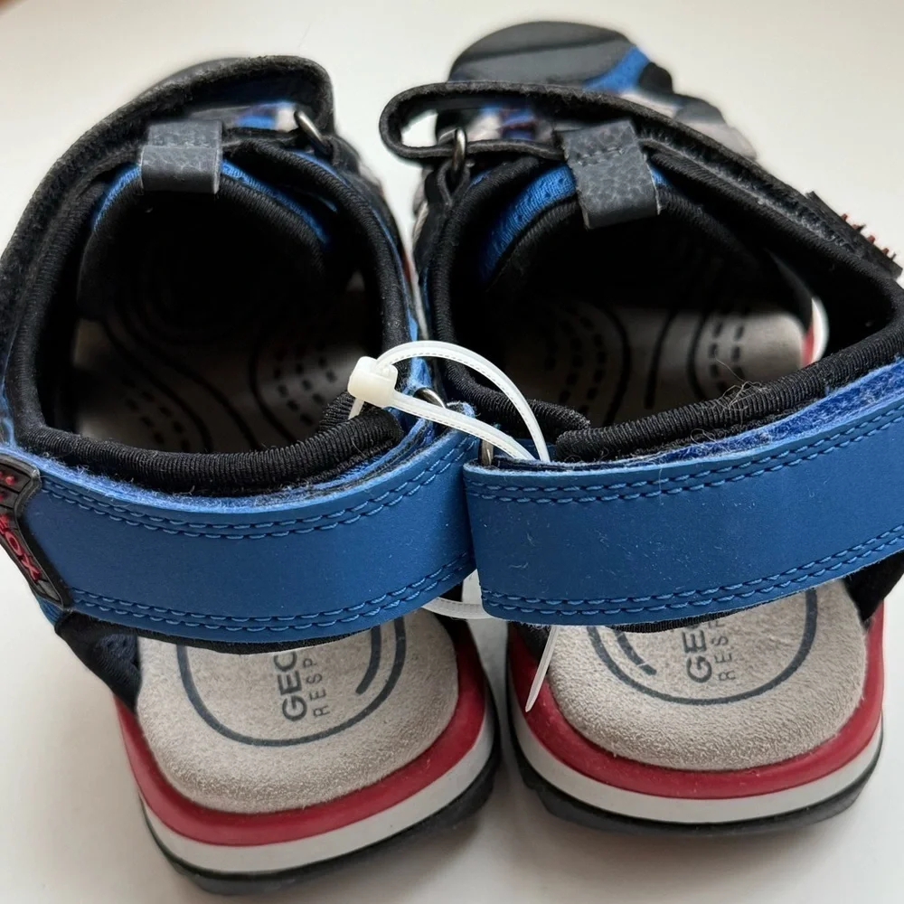 New Geox Sandals Kids Blue and Black Sandals US 3.5​
